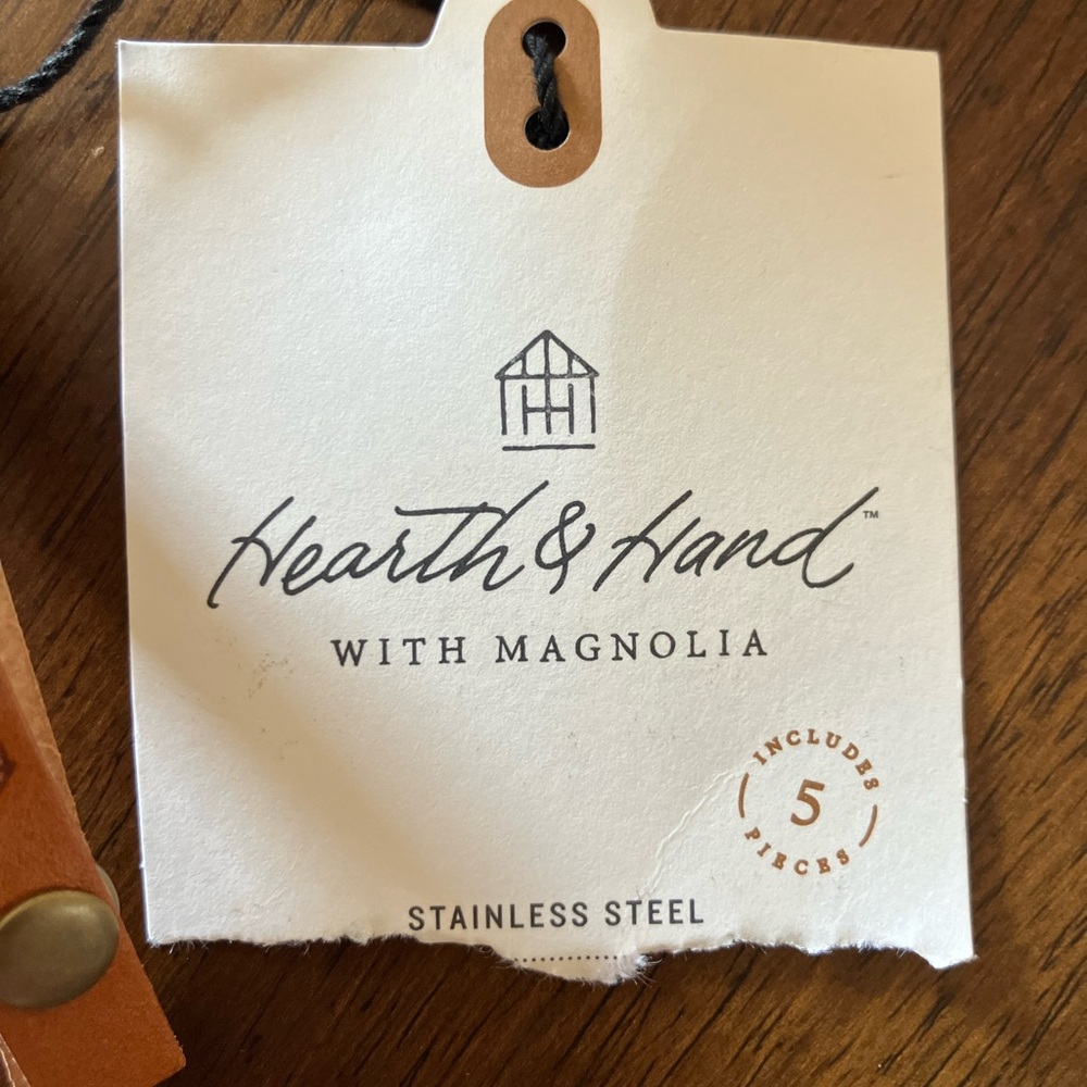 Stainless Steel Measuring Cups & Spoons Set by Hearth & Hand with Magnolia, NWT - Picture 4 of 5